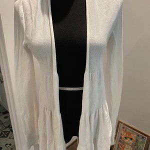 Lightweight Peplum Cardigan